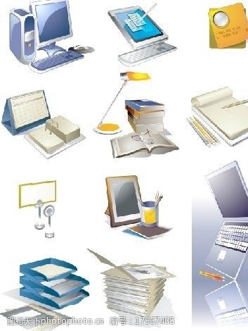 辦公用品素材集 工作效率與專業形象的視覺呈現